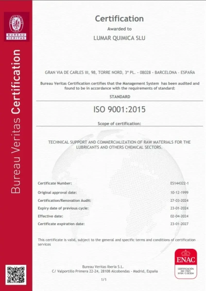 LUMAR ISO 9001